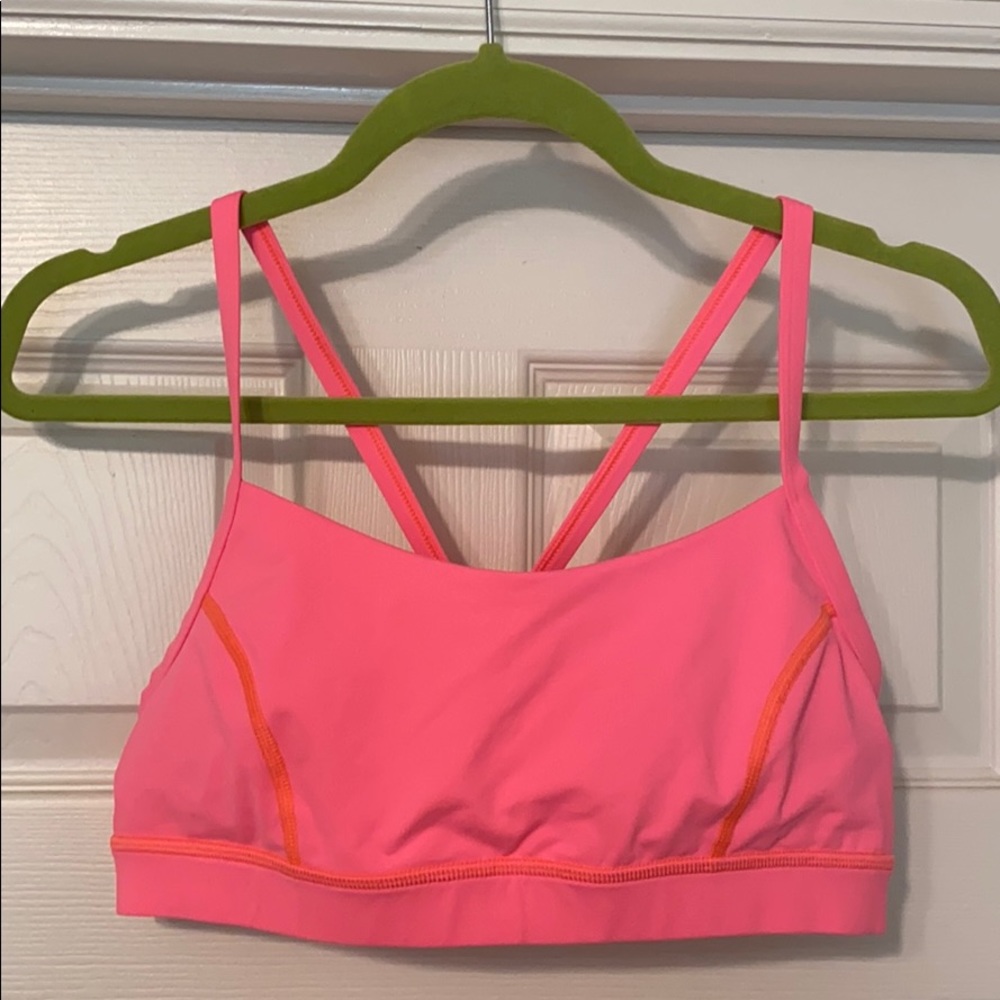Lululemon Neon Pink Sports Bra in size 10